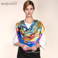 New design hot sale top quality logo print silk scarf